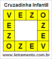 Cruzadinha Infantil Vezo