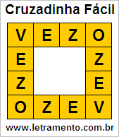 Cruzadinha Fácil Vezo