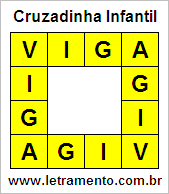 Cruzadinha Infantil Viga