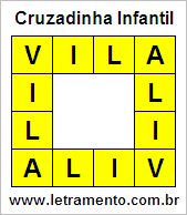 Cruzadinha Infantil Vila