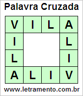 Palavra Cruzada Vila