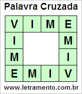 Palavra Cruzada Vime