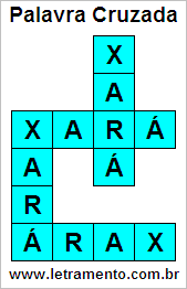 Palavra Cruzada Xará