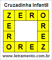 Cruzadinha Infantil Zero