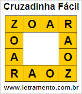 Cruzadinha Fácil Zoar