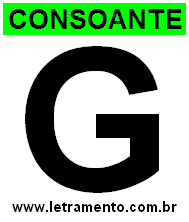 Consoante G