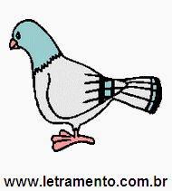 Letramento Pombo Animal Com a Letra P