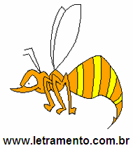 Letramento Vespa Animal Com a Letra V