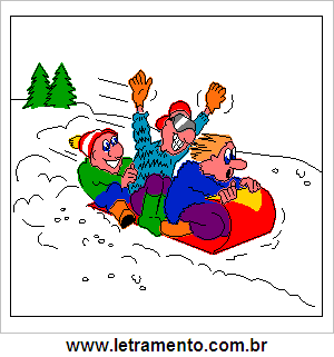 Crianças no Trenó de Neve