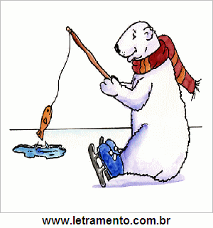 Urso Polar Pescando