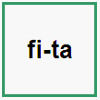 Sílabas da Palavra Fita